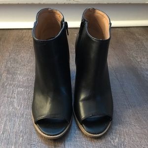 Peep-toe Heeled Booties